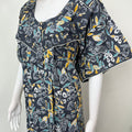 Charcoal Gray Pure Cotton Nighty for Women