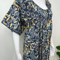 Charcoal Gray Pure Cotton Nighty for Women