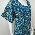 Royal Blue Pure Cotton Nighty Elegant & Comfortable