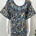 Charcoal Gray Pure Cotton Nighty for Women