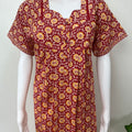 Red Pure Cotton Nighty Soft & Comfortable