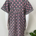 Navy Blue 100% Cotton Women's Nightgown