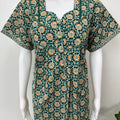Green Pure Cotton Women's Nightgown