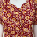 Red Pure Cotton Nighty Soft & Comfortable