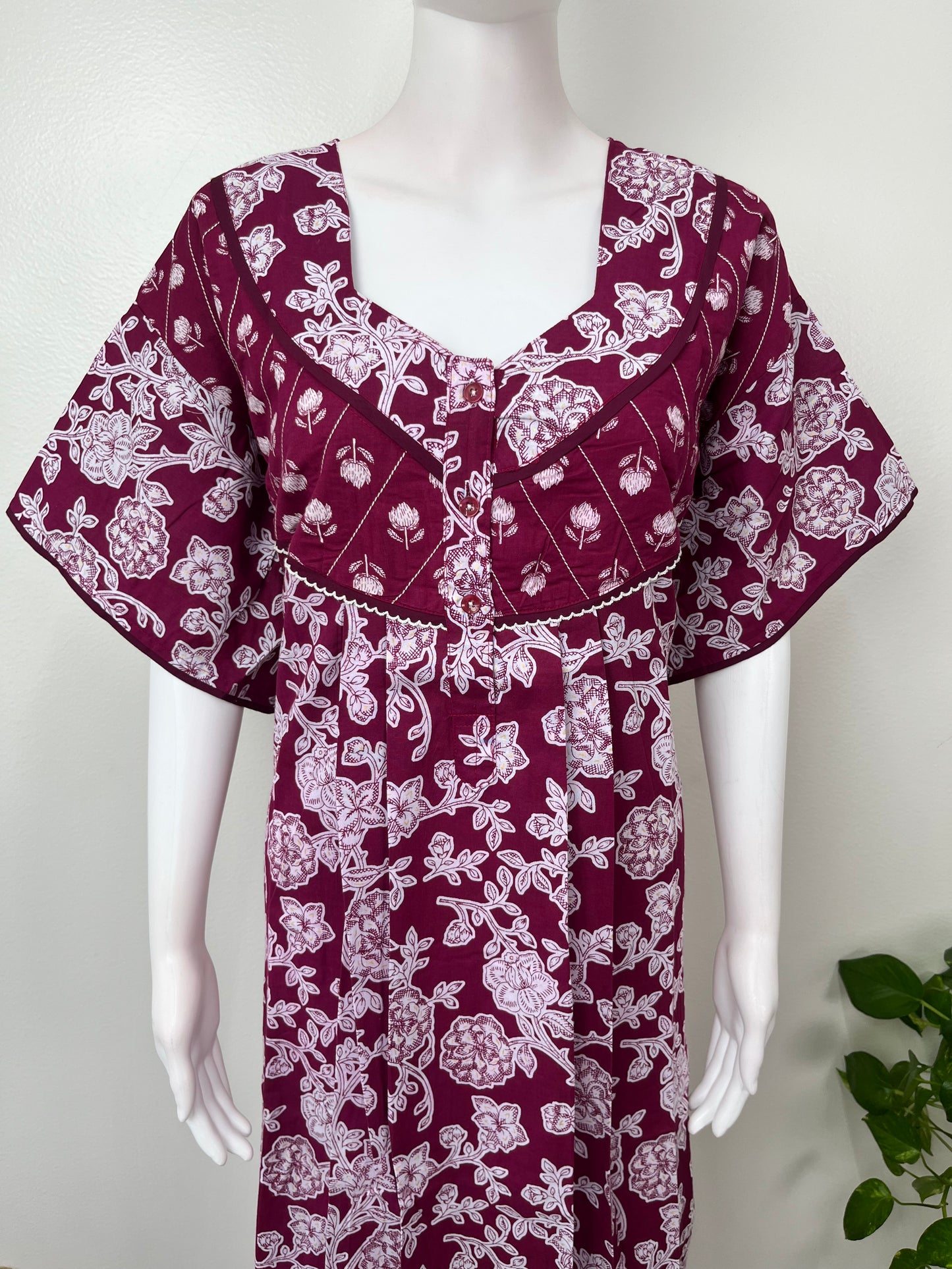 Floral Printed Pure Cotton Nighty
