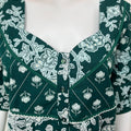 Viridian Green Pure Cotton Women's Nightgown