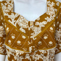 Mustard Pleated Style Nightgown Soft & Comfortable