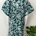 Viridian Green Pure Cotton Women's Nightgown