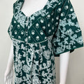 Viridian Green Pure Cotton Women's Nightgown