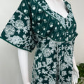 Viridian Green Pure Cotton Women's Nightgown