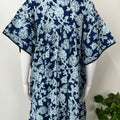 Royal Blue 100% Cotton Women's Nightgown