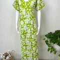 Lime Green Pure Cotton Nightgown for Women