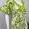 Lime Green Pure Cotton Nightgown for Women