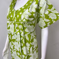 Lime Green Pure Cotton Nightgown for Women