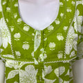 Lime Green Pure Cotton Nightgown for Women