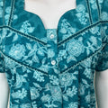 Teal Blue 100% Cotton Women's Nighty