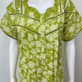 Lime Green Pleated 100% Cotton Nighty