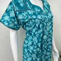 Teal Blue 100% Cotton Women's Nighty