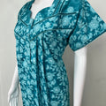 Teal Blue 100% Cotton Women's Nighty