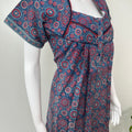 Navy Blue 100% Cotton Nighty Soft & Comfortable