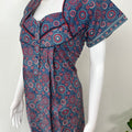 Navy Blue 100% Cotton Nighty Soft & Comfortable