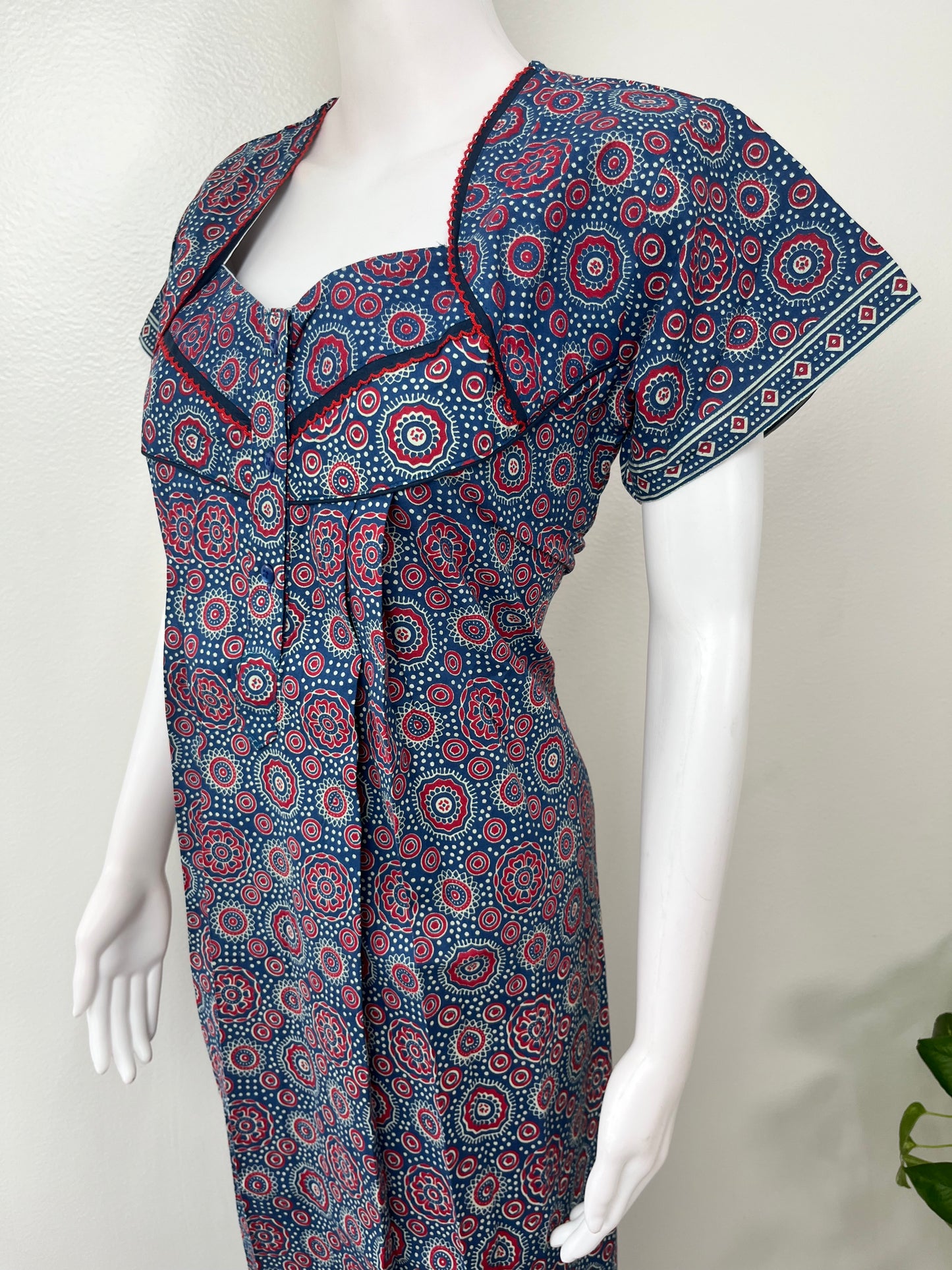Navy Blue 100% Cotton Nighty Soft & Comfortable