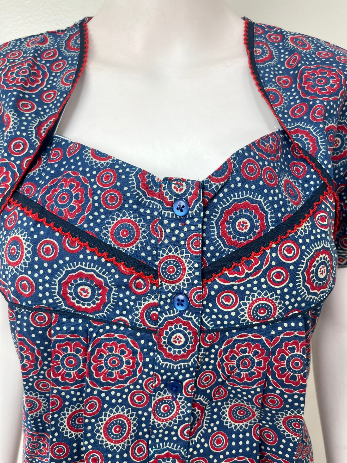 Navy Blue 100% Cotton Nighty Soft & Comfortable