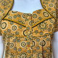 Mustard Ajrak Printed 100% Cotton Nighty