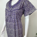 Purple 100% Cotton Women's Nightgown