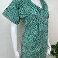 Sea Green Pure Cotton Nightgown Soft & Comfortable