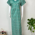 Sea Green Pure Cotton Nightgown Soft & Comfortable