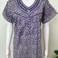 Purple 100% Cotton Women's Nightgown