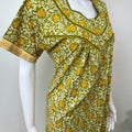 Sage Green Pleated 100% Cotton Nighty