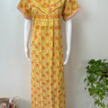 Yellow 100% Cotton Women's Nightgown