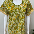 Sage Green Pleated 100% Cotton Nighty