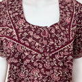 Wine Pure Cotton Nighty Soft & Comfortable