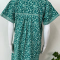 Teal Pure Cotton Women's Nightgown
