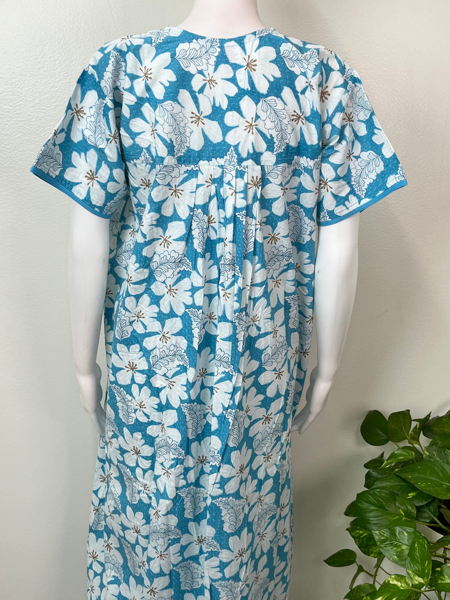Sky Blue Pure Cotton Nightgown