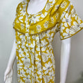 Yellow 100% Cotton Nightgown for Women