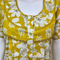 Yellow 100% Cotton Nightgown for Women