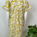 Yellow 100% Cotton Nightgown for Women