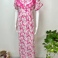 Pink Floral Printed 100% Cotton Nighty