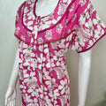 Pink Floral Printed 100% Cotton Nighty