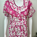 Pink Floral Printed 100% Cotton Nighty