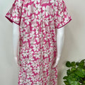 Pink Floral Printed 100% Cotton Nighty