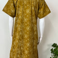 Mustard Pure Cotton Nightgown for Women