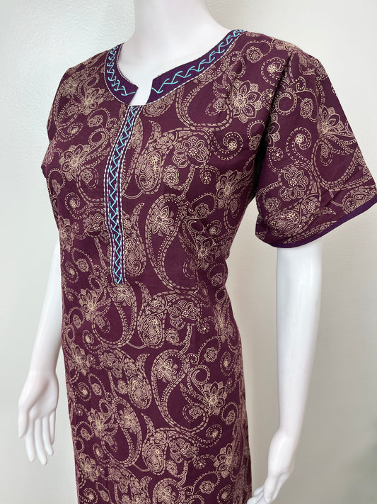 Digital Printed Pure Cotton Women's Nighty