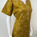 Mustard Pure Cotton Nightgown for Women