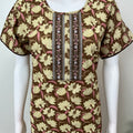Brown A-Line Pure Cotton Nightgown