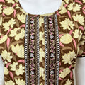 Brown A-Line Pure Cotton Nightgown